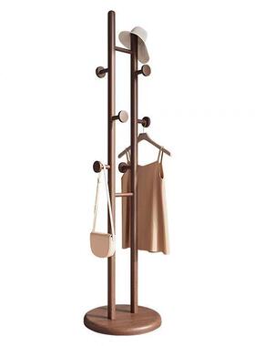 轻奢衣帽架高CHY档全间实木挂衣架落家地用简约立衣服架式子卧室