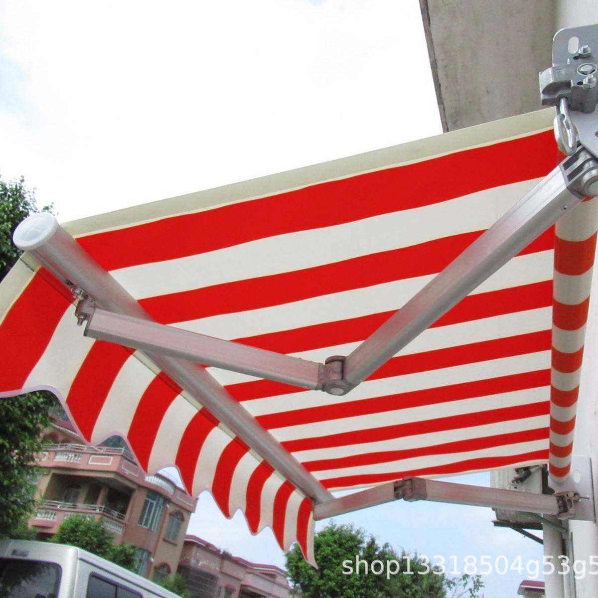 遮阳棚折叠伸缩式手摇加厚收缩遮阳蓬阳台遮阳伞庭院门户外遮雨棚