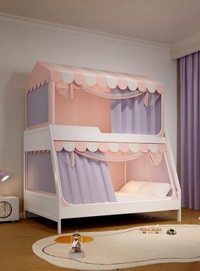 A类子床蚊帐防遮光铺高45452低床上母下专用梯形新款学摔生床帘蒙