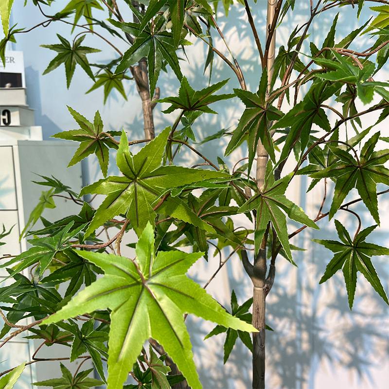 仿真绿植假红枫树盆栽植物造景枫叶装饰花客厅落地摆件大型假花卉