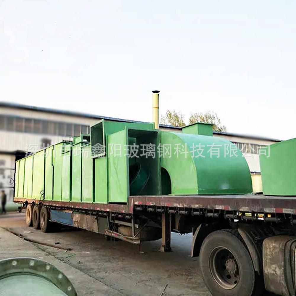 耐高温玻钢璃风制有机无机防腐防排管烟圆形矩80形通风管道按要求