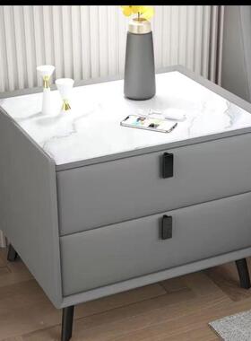 小SNA605亮光SNA6085浅灰色超窄智能床头柜简约型实化妆桌多功能