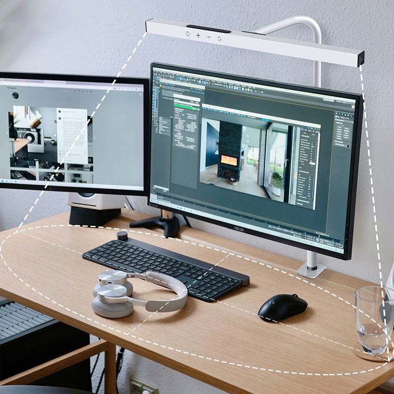 电脑屏幕灯显示器专用电脑办公补灯光阅读灯led台灯办公室护眼灯