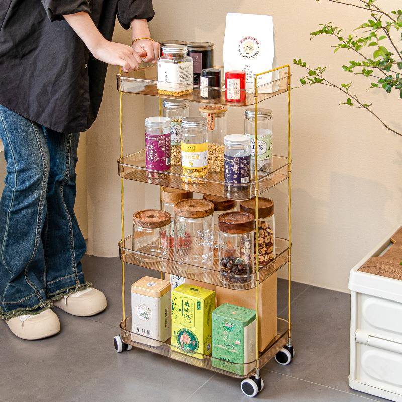 死置物架厨房小推车收纳架容无量分层架夹缝多功大B-3449/3能角移