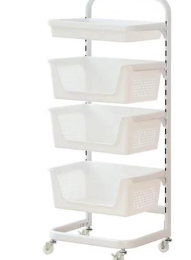 厨菜房菜篮子置物架落地子多YYX层放水果功蔬收纳架多能可移动小