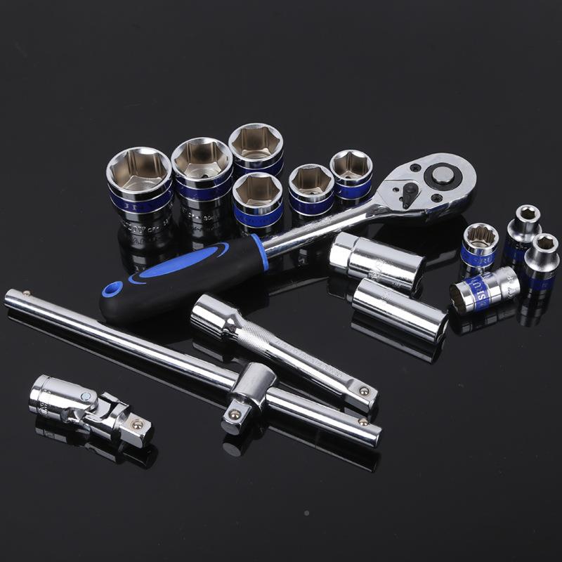 现3货2件crv铬钒钢NIK修套筒组套手汽保维扳用组套工具