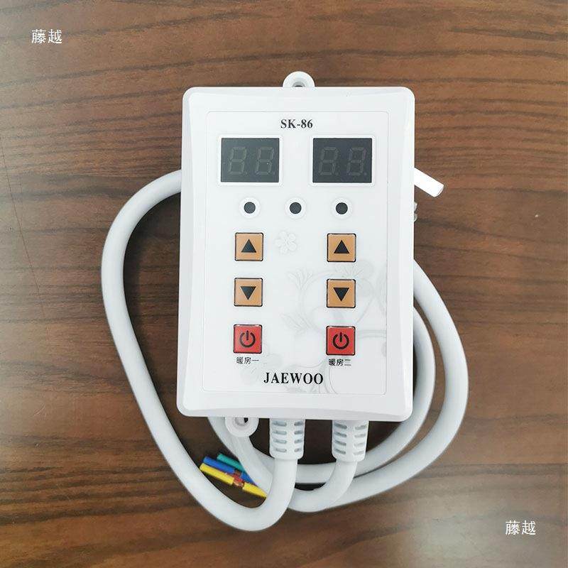 热板开关温控调器节双温双电MAL控数字显示电炕温控温器地暖调器