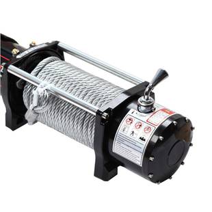 12v2动40v直流绞盘电葫芦1电300lbs钢丝绳TMR款 汽车电动绞盘套装