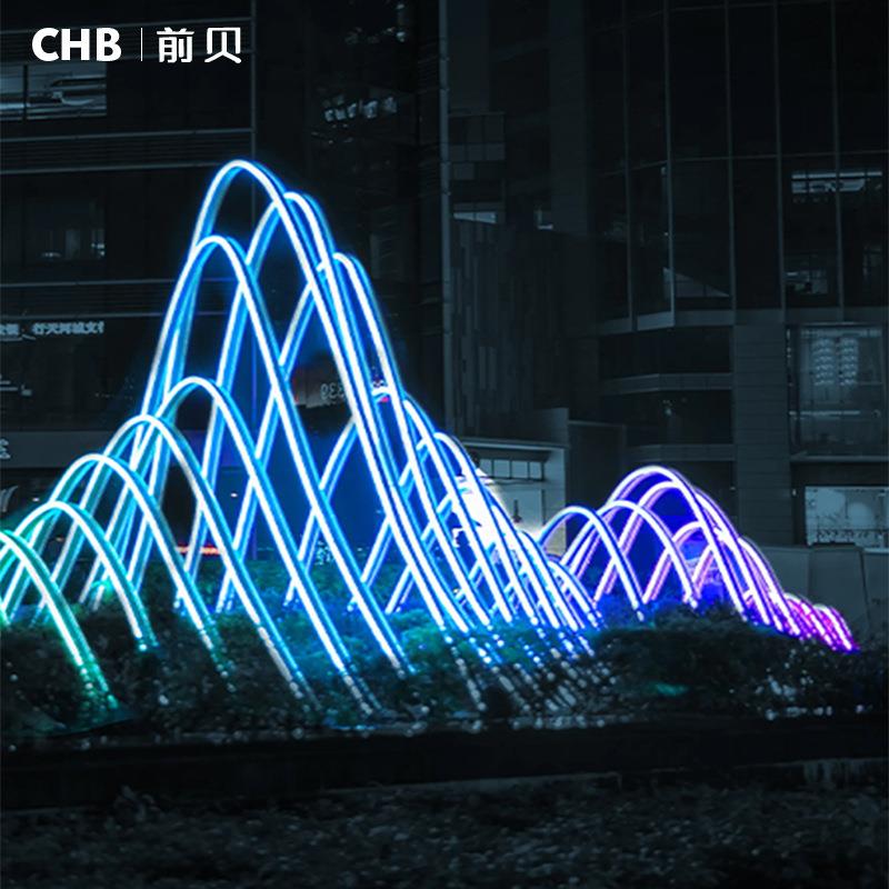 广VVM户外山水造型灯区公园场街流区酒店畅线条江山如画七彩景观