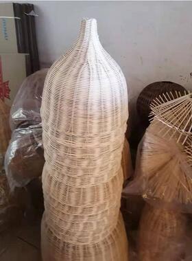 中式民宿茶室吊笼竹艺吊灯现代简约常田园风格乡DPY村灯竹艺灯州