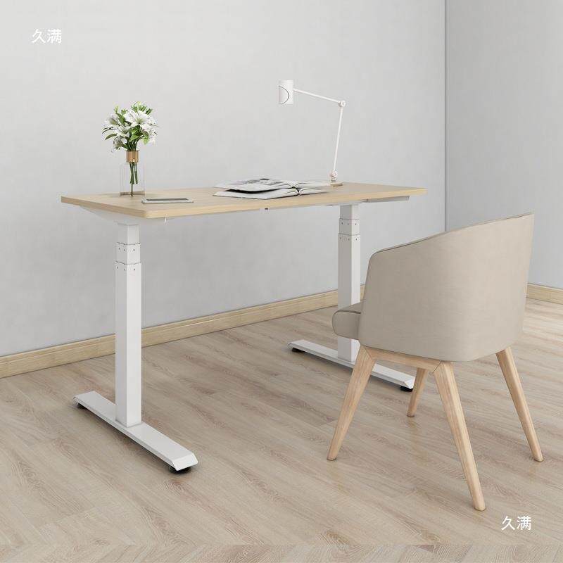 电动升降桌可调节站立式家用升降桌腿台式简约办公电脑桌支架
