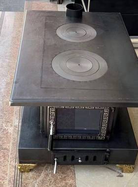 新款藏族火炉烧柴取PJN暖内用藏炉式烤农村柴火灶室木柴炉钢柴农