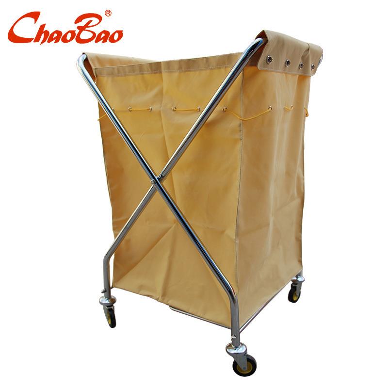 超D-0收27X型布草车宝客手推车X型多房功RAW能布草车保洁纳