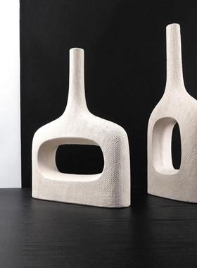 现极简创意抽象树脂花瓶家居花样高板房客厅台面端花代器插95513