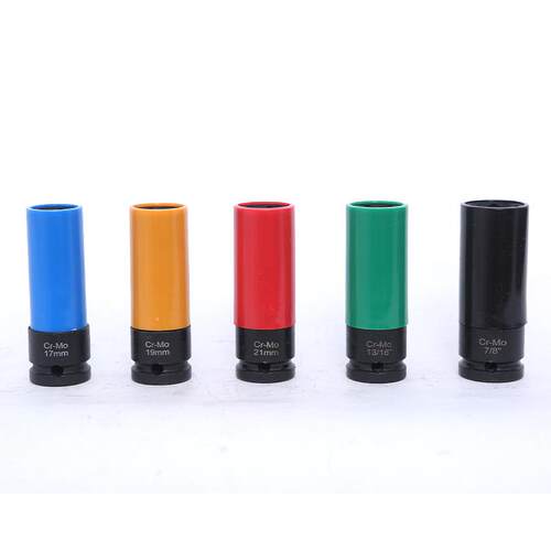 18件套1/2气动加长轮轮胎丝风炮套筒保护防刮毂花专用螺NOG套筒CR