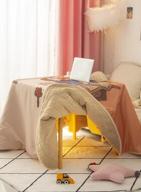 冬韩系卡通防水加厚烤火炉电桌取暖桌套暖罩暖电炉夹XYU棉罩季可