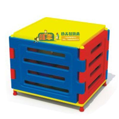 新品移动式球筐儿幼园儿童塑料置球篮栏足球储物筐手20330推球车