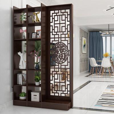 入户进门断新简中式玄关柜隔柜屏风镂空客厅装饰柜51847酒约现代