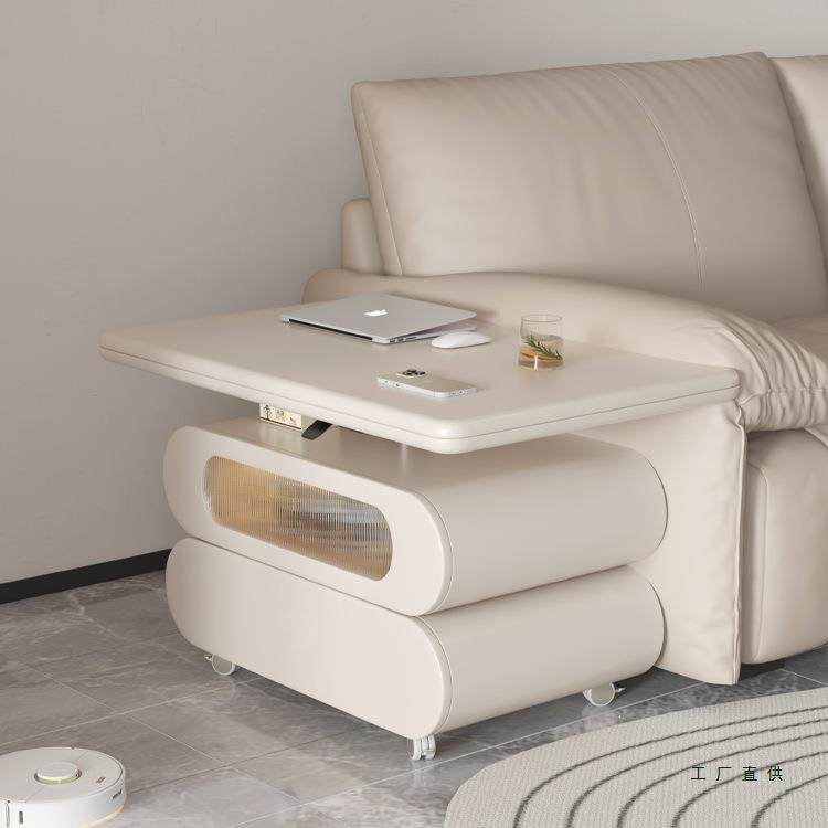 奶油风升降折叠茶几餐桌两户用客厅985家用合二一多功能移动式可,住宅家具,茶几,淘宝优惠券,粉丝福利购,淘宝优惠卷