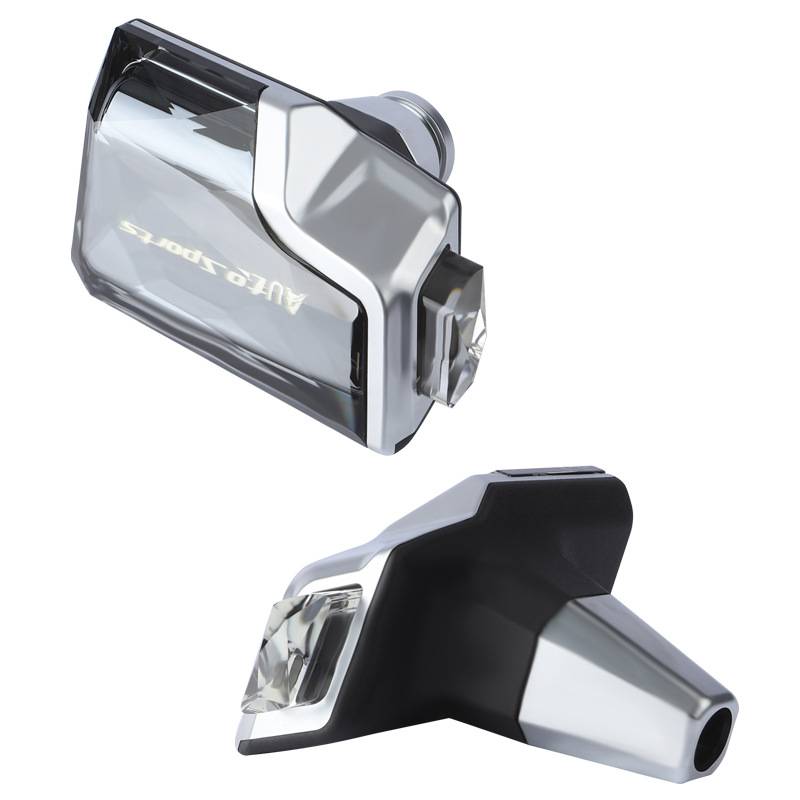 新款汽车改装自动挡按钮排挡头LED触摸发光水晶档把通用