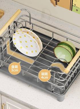 厨房碗水碟架放碗碗筷子沥架家VZV用水槽台具面装筷碗柜餐加厚置