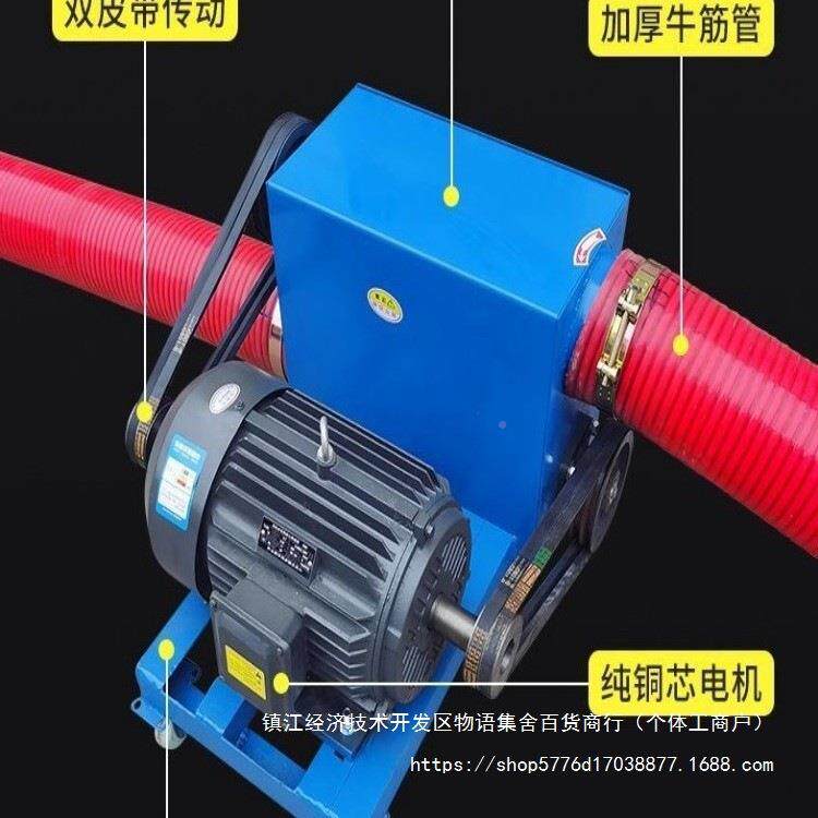 抽粮机吸粮吸机蛟龙双软管大JEY力水泥沙子双粮食驱上料机管输送