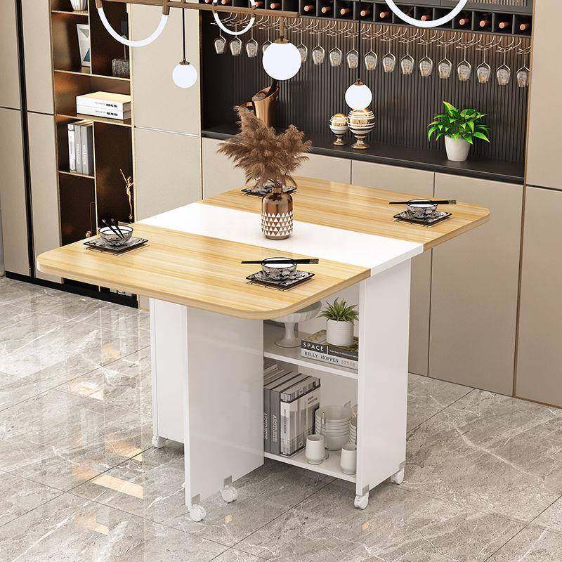 折叠餐桌家用小户型长方形RWO饭简多易功轮能可移动可伸缩带吃小,电子元器件市场,其它元器件,淘宝优惠券,粉丝福利购,淘宝优惠卷
