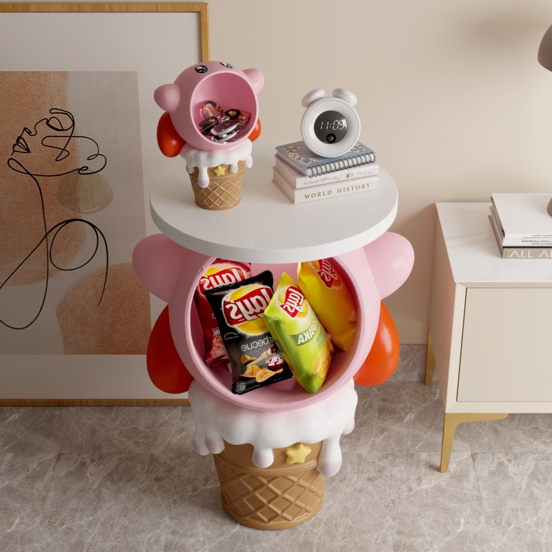 网红款个性床头柜室内小茶几儿童房女孩入户门厅创意可爱家装展示