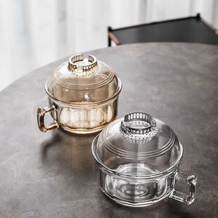 2026年新款带盖泡面碗ins高颜值家用碗沙拉碗学生宿舍玻璃碗上班