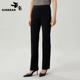 百搭休闲直筒弹力小黑裤 高级时尚 1100454 哥弟新款 Girdear