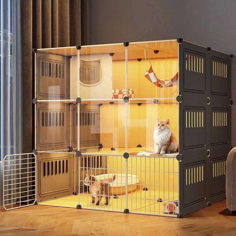 猫别墅超大自由空间家用室内猫舍猫咪笼子双层猫柜猫房宠物猫窝屋