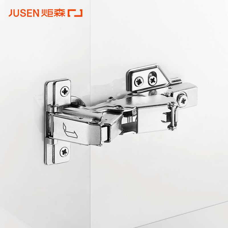 Jusen炬森 165度大角度铰链阻尼缓冲转角柜门特殊合页五金配件