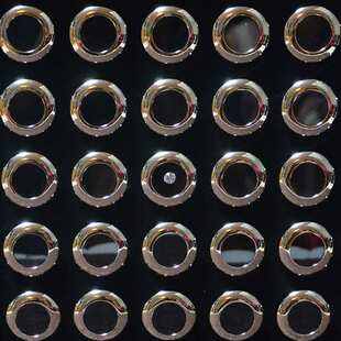 60只小高档金属圆盒裸石盒裸钻盒宝石收纳盒子展示盒便携戒面盒子