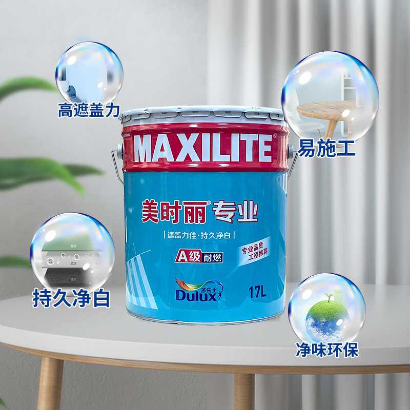 墙面漆工程油漆漆内墙乳胶漆广州 白色高遮盖17L耐水防潮室内