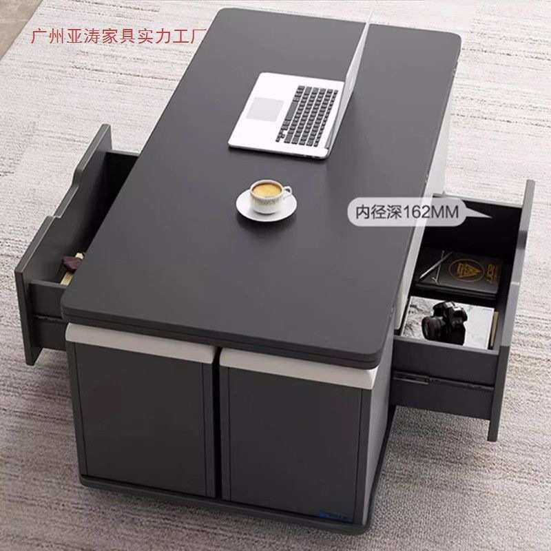 多功能折叠茶桌升降茶几餐桌两用北欧小户型简约现代客厅创意家具