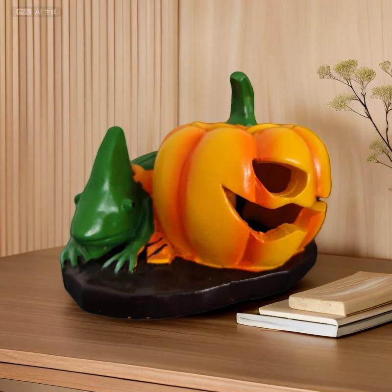 跨境新品万圣节树脂蜥蜴南瓜幽灵创意家居户外派对装饰桌面摆件,鲜花速递/花卉仿真/绿植园艺,割草机/草坪机,淘宝优惠券,粉丝福利购,淘宝优惠卷