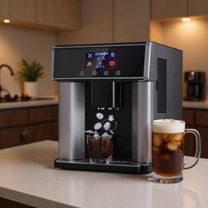 跨境出口ZB-10E制冰机商用小型奶茶店迷你家用制冰机冰块制作机