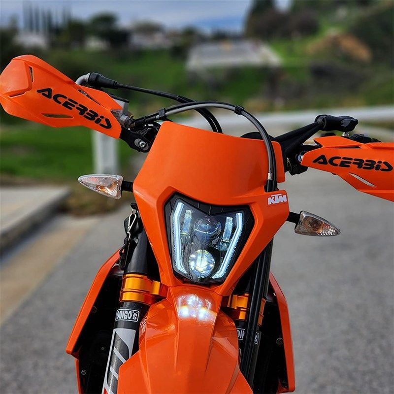 KTM250/300EXC恒舰开禧越野摩托车改装前大灯 超亮远近光LED射灯