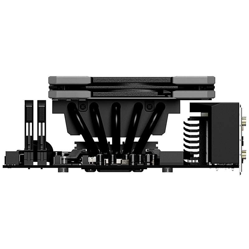 ID-COOLING IS-50X v3多平台薄型下吹CPU散热器 五热管12cm风扇