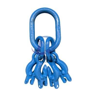 山东神力G100子母环四腿组合带链条调节器四链吊具索具带羊角抓钩