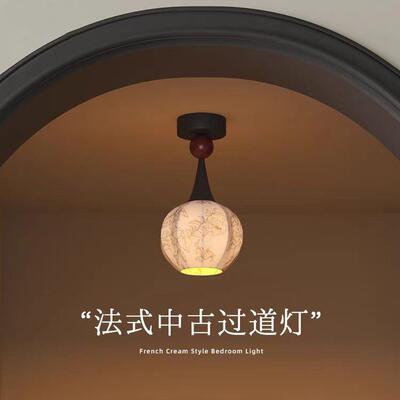 照迎繁花布艺复古氛围35120阳台灯法中式古造型廊过道走灯玄吸关