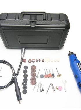 4PC迷你电磨套装3软轴1AZF0W调速磨机打抛光手持式电钻雕0刻机