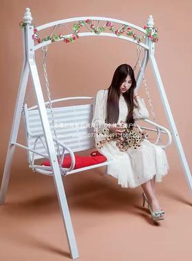 户成外秋千18328双人庭院摇外椅铁艺室人室内吊椅阳台秋椅千座花