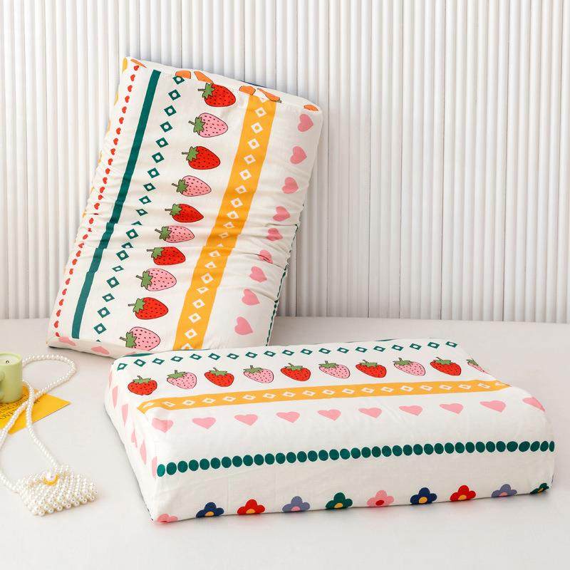 乳胶枕套纯棉泰国用单橡胶记t5591914忆枕头套40x60单人枕童3儿0x