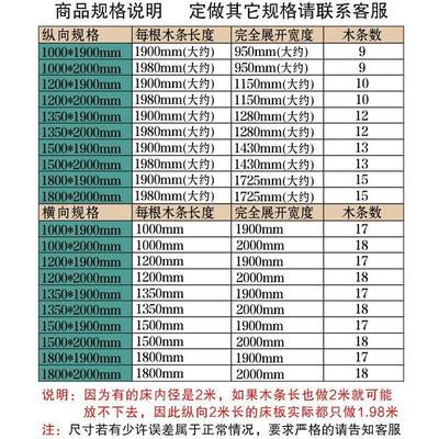 实木折床板1叠.杉OUD5m1.8米透气木排骨架防潮床板条硬支撑架宿轩