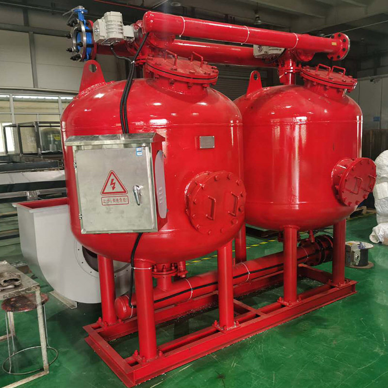 多罐式浅层砂过滤器地表水江水湖水过滤器石英砂无烟煤猛砂过滤器