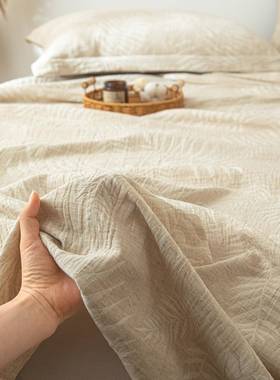 A类棉花麻提单四季通用绒棉三件套宿舍纯棉床床单单件家用IXZ长床