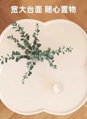 奶油风F77568TJ床柜20茶25新几置物架款家头用卧室创意花朵床头小