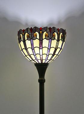 欧中地LHJ-LDD1海创意复古12寸式蓝蜻蜓落色地台灯酒吧酒店客房装