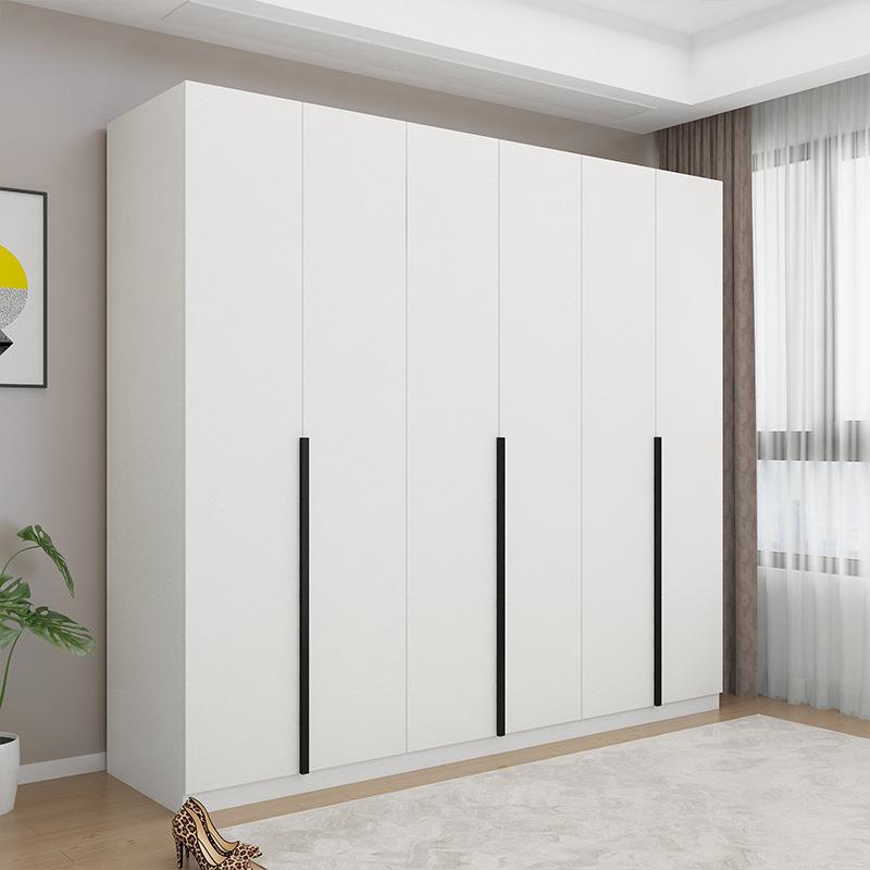 开门衣柜家用5木卧室4实门门平开白色储物柜简约无品牌/现代6门衣